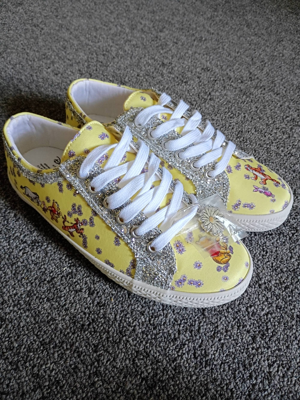 NWOT Winnie The Pooh Glittery Shoes